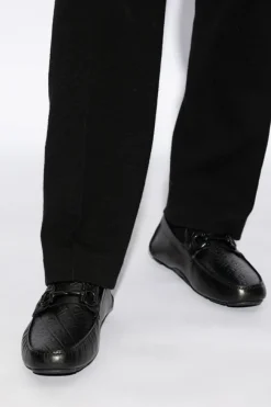 FERRAGAMO CZARNY Mokasyny `Parigi New`