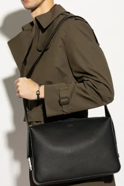 FERRAGAMO CZARNY Skórzana torba na ramię