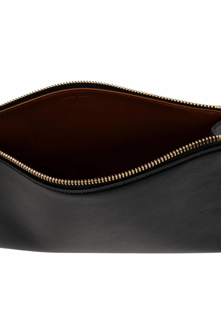 FERRAGAMO CZARNY Skórzana kosmetyczka