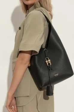 FERRAGAMO CZARNY Skórzana torba na ramię