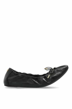 FERRAGAMO CZARNY Skórzane baleriny `Joelle`