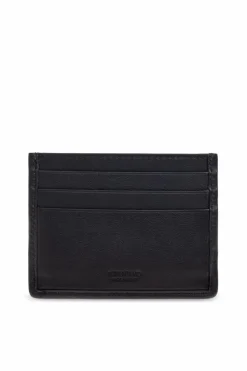 FERRAGAMO CZARNY Skórzane etui na karty
