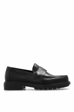 FERRAGAMO CZARNY Skórzane buty ‘Donny’
