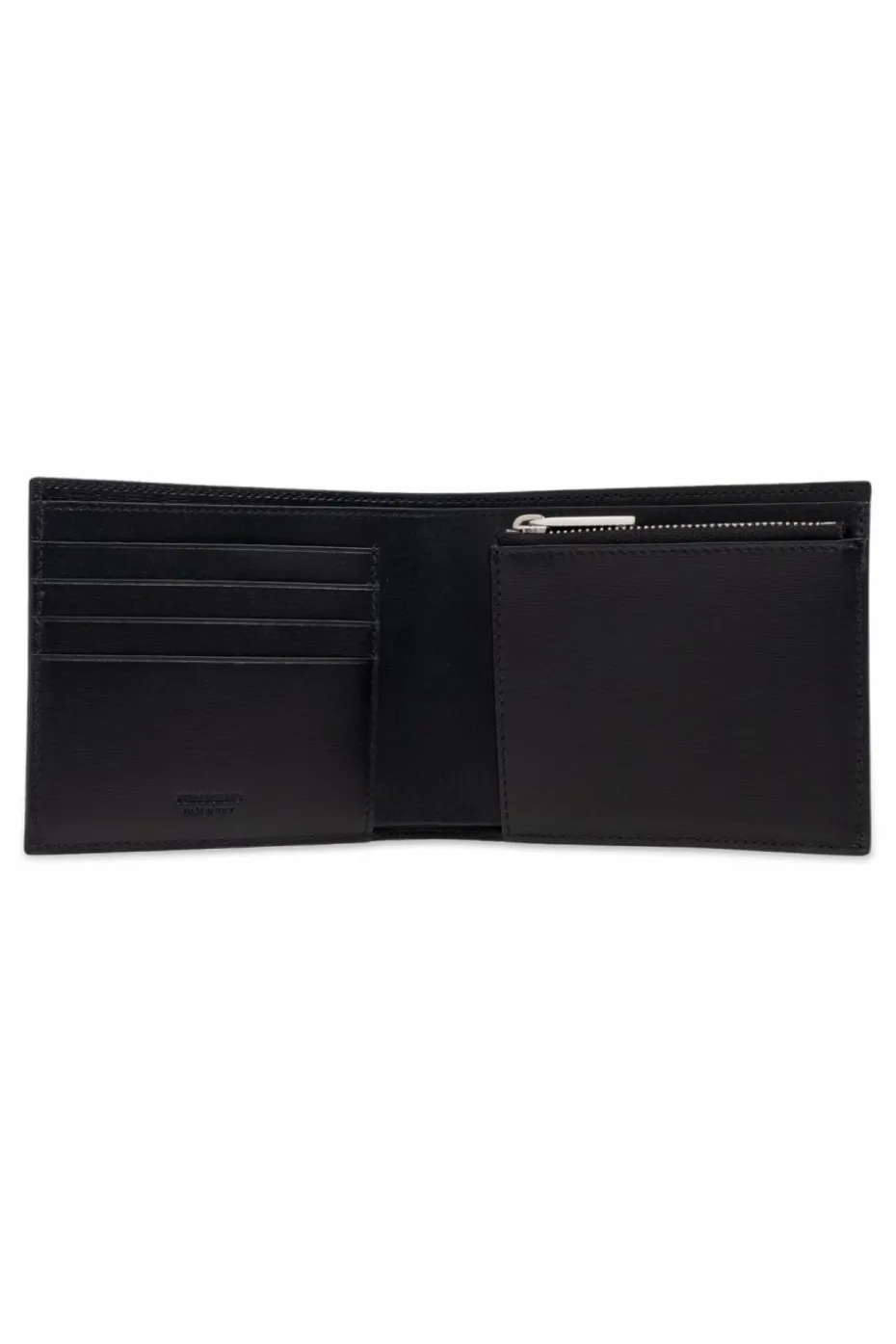 FERRAGAMO CZARNY Skórzany portfel