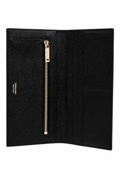 FERRAGAMO CZARNY Skórzany portfel