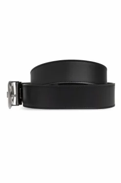 FERRAGAMO CZARNY SKÓRZANY PASEK