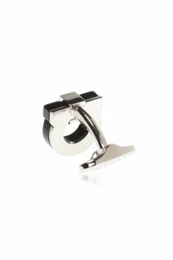FERRAGAMO CZARNY Spinki do mankietów