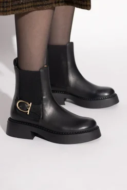 FERRAGAMO CZARNY Sztyblety `Tia`