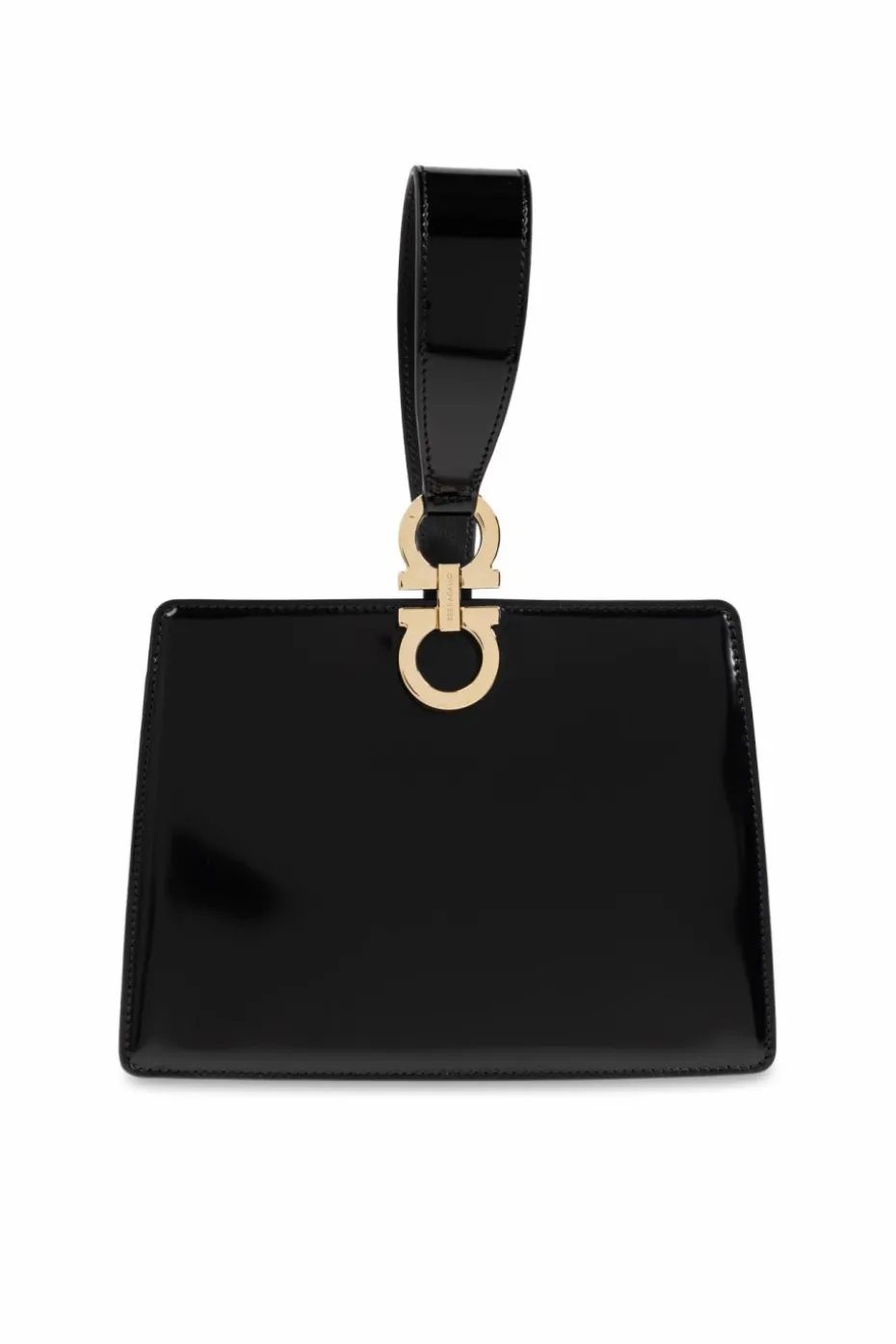 FERRAGAMO CZARNY Torba do ręki `Gancini Mini`