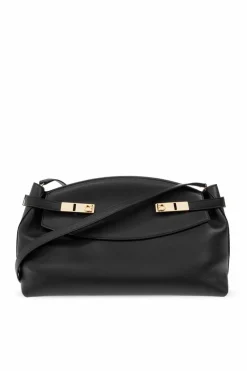 FERRAGAMO CZARNY Torba na ramię ‘Hug’