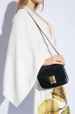 FERRAGAMO CZARNY Torba na ramię z logo