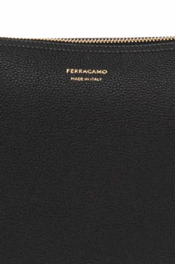FERRAGAMO CZARNY Torba na ramię `Smile Medium`