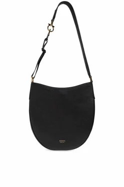 FERRAGAMO CZARNY Torba na ramię `Noth-South Hobo Medium`