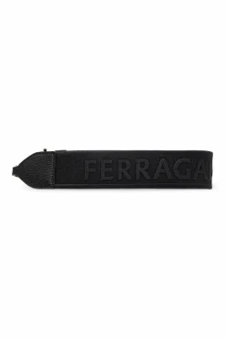 FERRAGAMO CZARNY Torba na ramię `Noth-South Hobo Medium`
