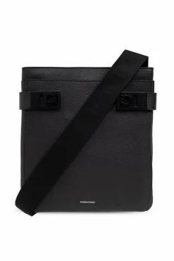FERRAGAMO CZARNY Torba na ramię `Twins`