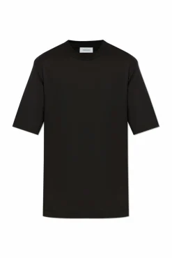 FERRAGAMO CZARNY T-shirt z logo
