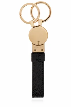 FERRAGAMO CZARNY Zestaw: portfel i brelok