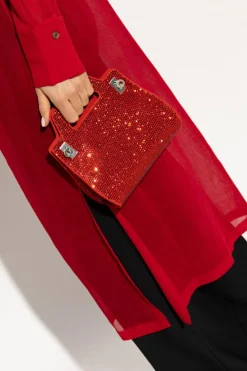 FERRAGAMO CZERWONY Torba na ramię ‘Wanda Mini’