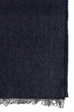 FERRAGAMO GRANATOWY Kaszmirowy szal