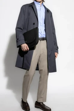 FERRAGAMO GRANATOWY Koszula z monogramem