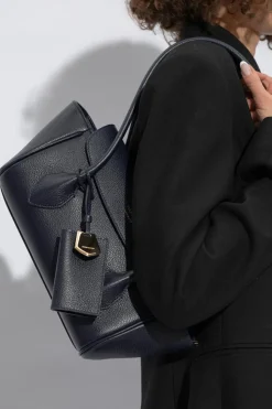 FERRAGAMO GRANATOWY Torba na ramię ‘Firenze’