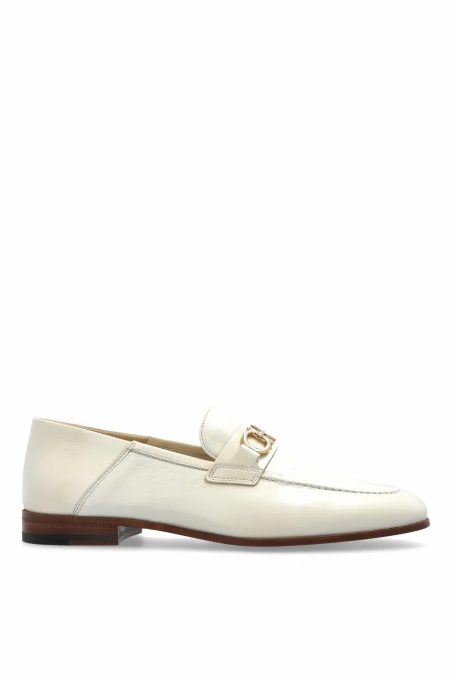 FERRAGAMO kremowy Buty `Biarritz` typu `loafers`