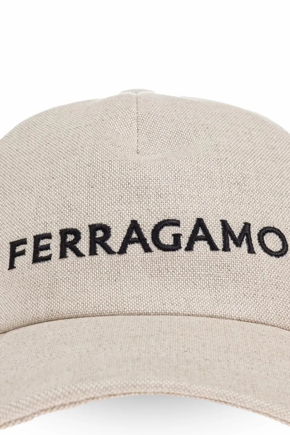 FERRAGAMO kremowy Czapka z daszkiem