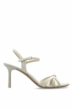 FERRAGAMO kremowy Sandały na obcasie `Dasy`