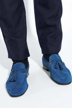 FERRAGAMO NIEBIESKI Buty `Basilea`
