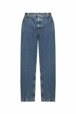 FERRAGAMO NIEBIESKI Jeansy z prostymi nogawkami