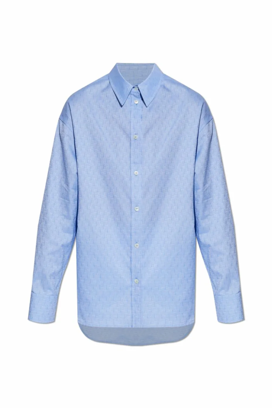 FERRAGAMO NIEBIESKI Koszula z monogramem