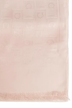 FERRAGAMO RÓŻOWY Szal z monogramem