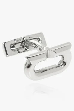 FERRAGAMO SREBRNY Spinki do mankietów
