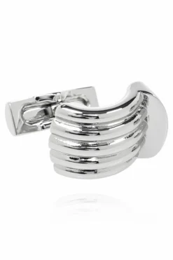 FERRAGAMO SREBRNY Spinki do mankiet