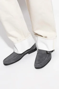 FERRAGAMO SZARY Buty typu `loafers`