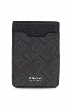 FERRAGAMO SZARY Etui na karty MagSafe