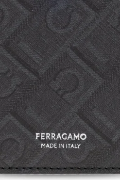 FERRAGAMO SZARY Etui na karty MagSafe