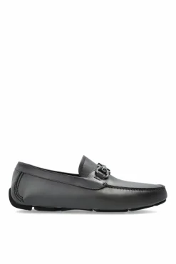 FERRAGAMO SZARY Mokasyny `Parigi New`