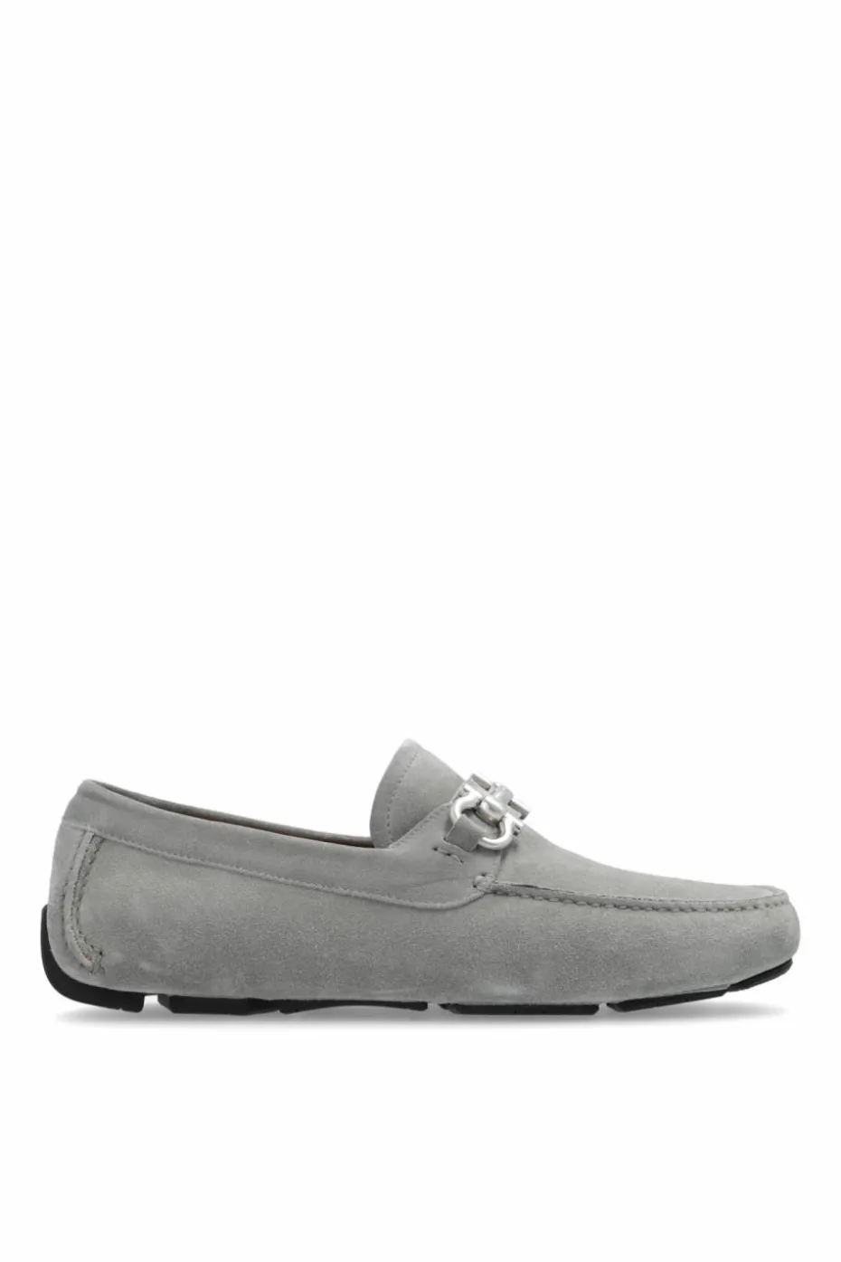 FERRAGAMO SZARY Skórzane buty ‘Parigi’