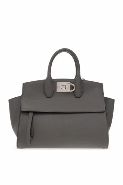 FERRAGAMO SZARY Torba na ramię ‘The Studio Small’