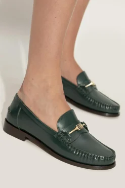 FERRAGAMO ZIELONY Buty `Harry` typu `loafers`