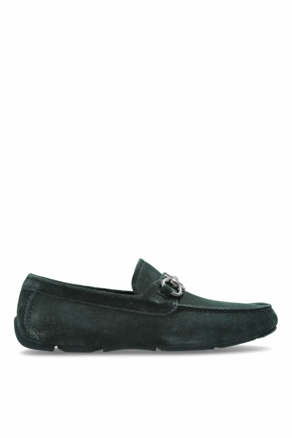 FERRAGAMO ZIELONY Mokasyny `Parigi New`