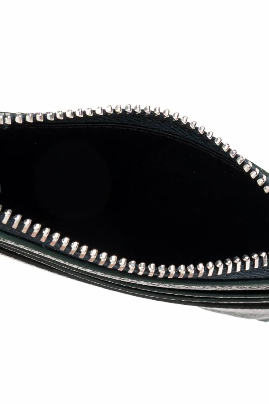 FERRAGAMO ZIELONY Skórzane etui na karty