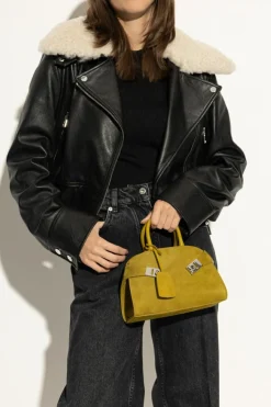 FERRAGAMO ZIELONY Torba do ręki `Hug Mini`