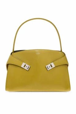 FERRAGAMO ZIELONY Torba na ramię `Hug`