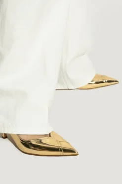 FERRAGAMO ZŁOTY Buty na obcasie `Egna`