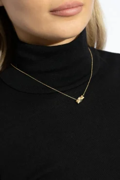 FERRAGAMO ZŁOTY Naszyjnik z zawieszką