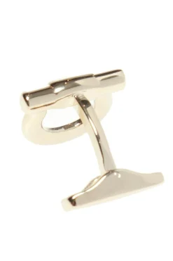 FERRAGAMO ZŁOTY Spinki do mankietów z logo