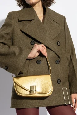 FERRAGAMO ZŁOTY Torba na ramię `Fiamma XS`