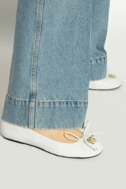 Furla BIAŁY Skórzane buty